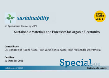 sustainable materials organic electronics